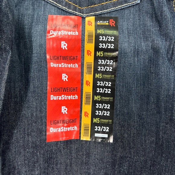 BRAND NEW Ariat FR M5 Straight DuraLight Stretch Straight Leg Jean - Picture 3 of 8